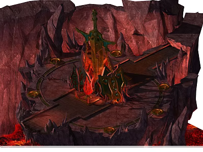 Modern Altar Altar Sacrifice 3d model