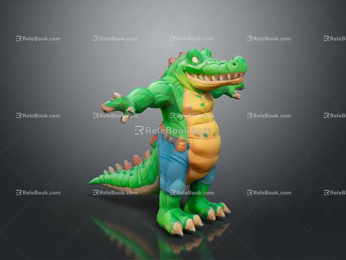 Crocodile Alligator Nile Crocodile carnivore reptile cold-blooded animal reptile 3d model