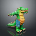 Crocodile Alligator Nile Crocodile carnivore reptile cold-blooded animal reptile 3d model