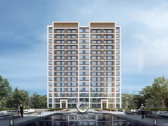 Modern Residential Building Simple High-rise Residential Building 3d model