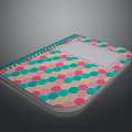 Electronic Notebook With Colorful Hexagon Pattern Spiral Binding And White Rectangular Cover