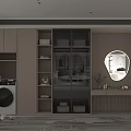 Modern Wardrobe Interior Design With Glass Doors Storage Shelves Hanging Space And LED Lighting