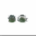 Elegant Pink Pampas Grass Decorative Ornament Set With Green Foliage And Plume Accents