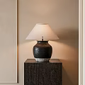 Middle Style Table Lampshade Table Lamp 3d model