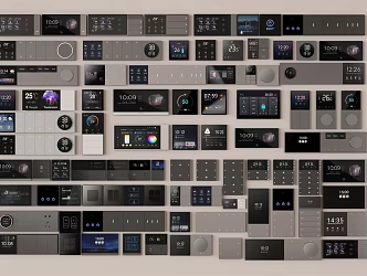 Modern Smart Panel Visual Panel Function Panel 3d model