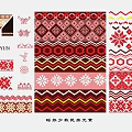 Traditional Wall Decor With Yao Ethnic Patterns 3d model