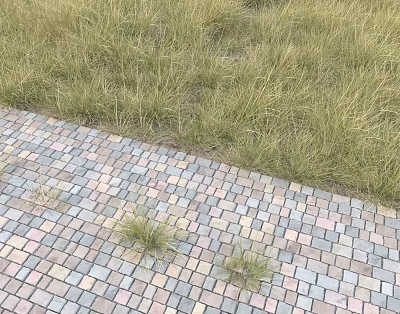 Modern Lawn 3d model