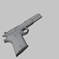 automatic pistol 3d model