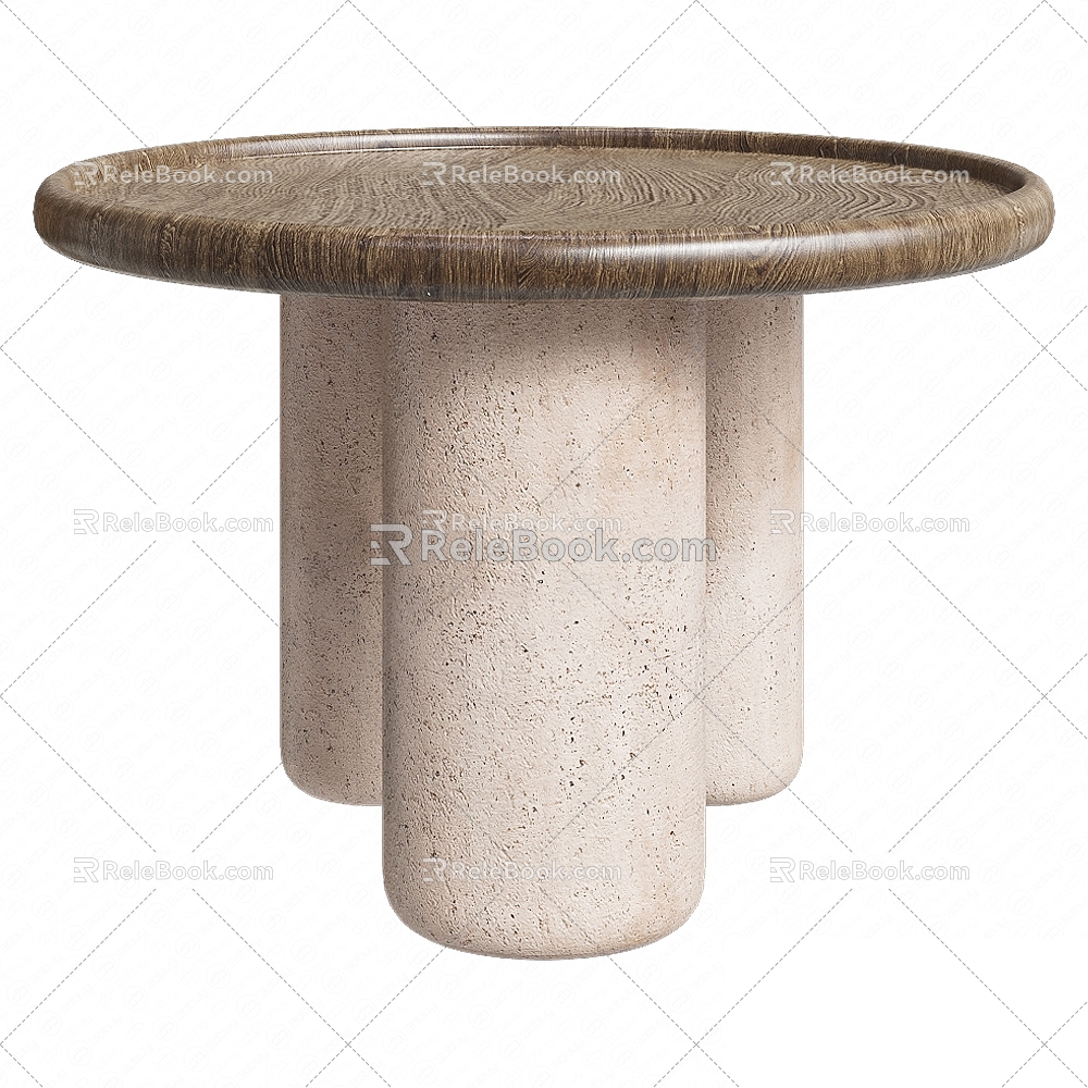 Quiet wind tea table side 3d model