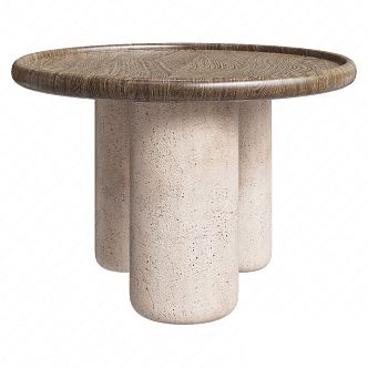 Quiet wind tea table side 3d model