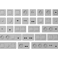 Various Modern Switch Panels With Sockets And Functional Designs For Home Use