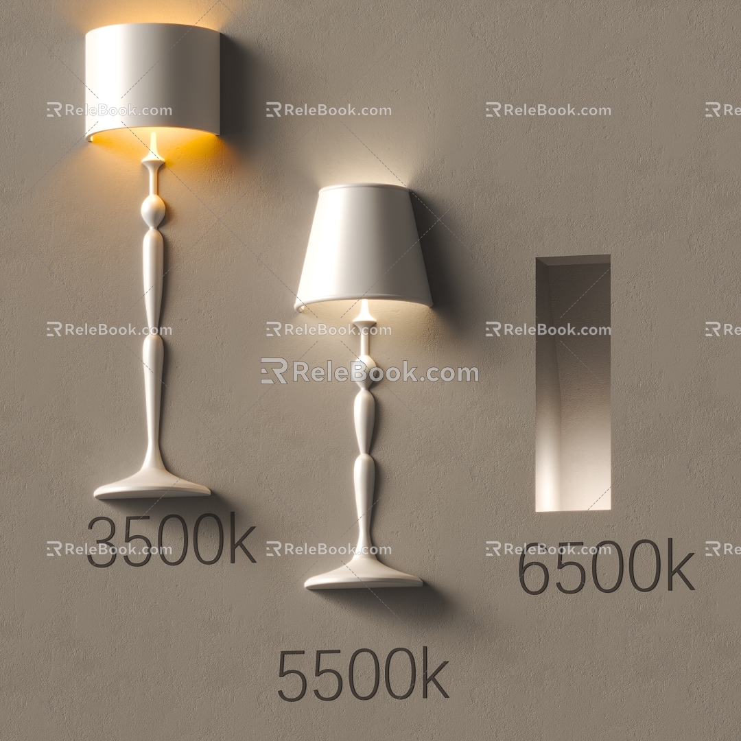 Modern wall lamp gypsum wall lamp personalized wall lamp creative wall lamp 3d model