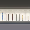 New Chinese-style column decorative column series 3d model