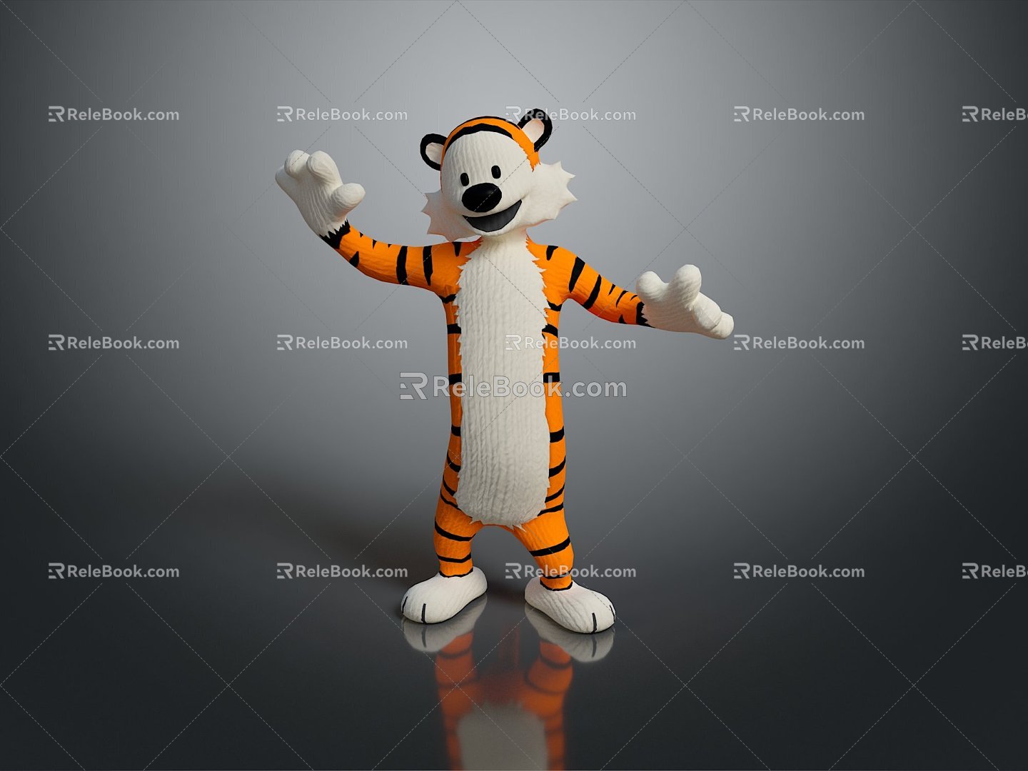 Modern Toy Tiger Tigger Tigger Cartoon Tiger 3d model