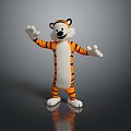 Modern Toy Tiger Tigger Tigger Cartoon Tiger 3d model