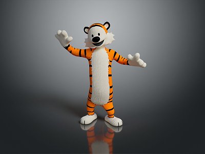 Modern Toy Tiger Tigger Cartoon Tiger 3d model