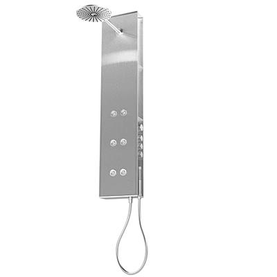 Modern Stainless Steel Faucet With Control Buttons And Contemporary Design Features 3d model