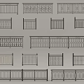 Different Styles Of Decorative Railing Designs With Intricate Patterns And Metal Structures