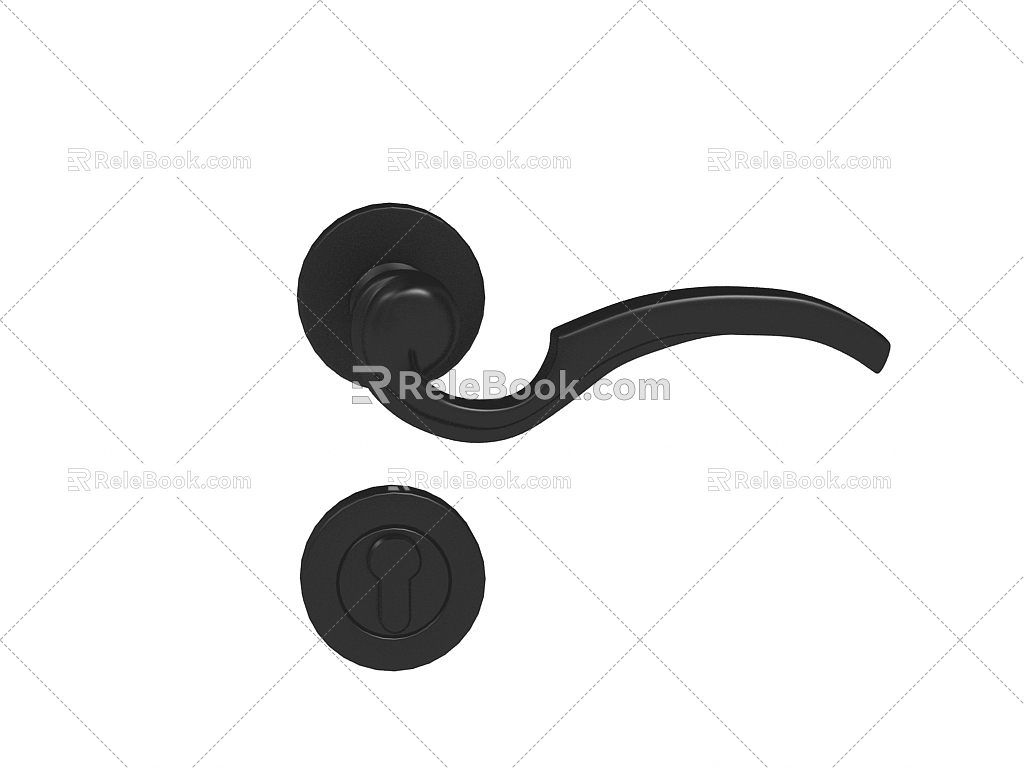 Modern Door Handle 3d model