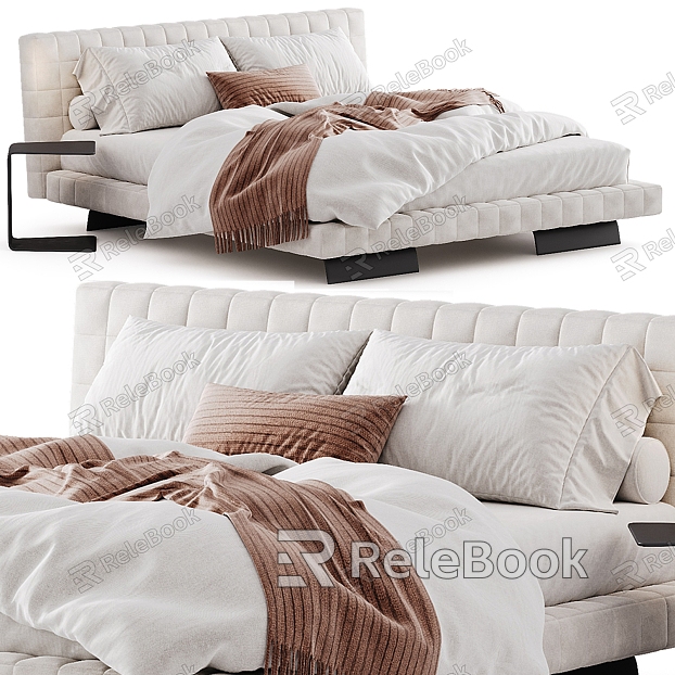 Twiggy Modern Fabric Double Bed model