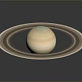 Breathtaking Cosmic Landscape Showcasing Saturn With Rings Against Dark Celestial Background