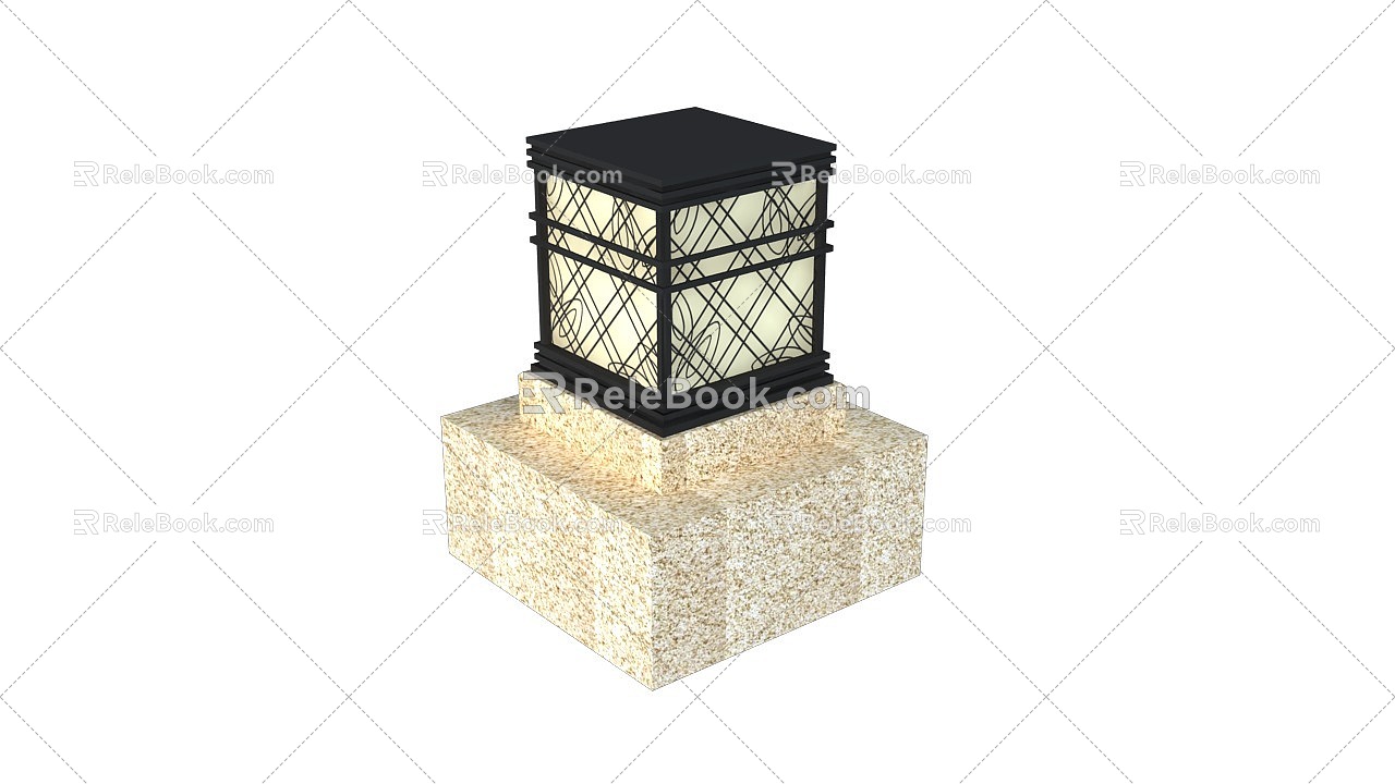 landscape lamp 3d model