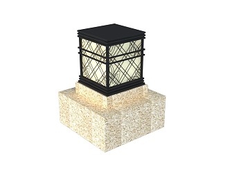 landscape lamp 3d model