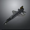 Gray Military Fighter Jet Airplane Model With Wing Tail Emblem