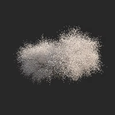 Arbor Tree With White Blossoms Lush Canopy Against Black Background Scene 3d model