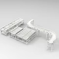 Industrial assembly line automatic production line drum assembly line 1205 3d model