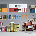 Innovative Container Buildings With Modern Design And Multi Story Commercial Structures 3d model