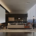 Modern Reception Room 3d model