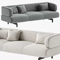 Modern Sectional Sofa Design With Gray And Beige Upholstery And Comfortable Cushions