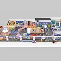Colorful Safe Kids Playground With Slide Swing Trampoline Climbing Frame And Interactive Games