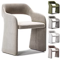 Modern Comfortable Leisure Chair With Upholstered Fabric Ergonomic Armrests And Multiple Colors
