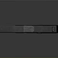 Sleek Black Modern Pistol With Metal Frame Textured Grip And Tactical Design