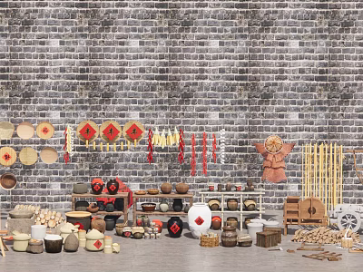 Chinese farming tools Rural farming tools 3d model Chinese farming tools Rural farming tools 3d model