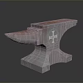 Sturdy Metal Blacksmith Anvil With Polished Surface And Traditional Design For Professional Metalworking Tasks