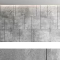 Modern Gray Paneled Wall Design For Living Room Interior With Textured Finish