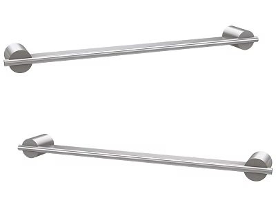 Two Modern Stainless Steel Towel Racks For Bathroom Storage And Organization 3d model