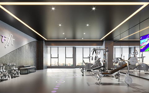 Modern Gym 3d model