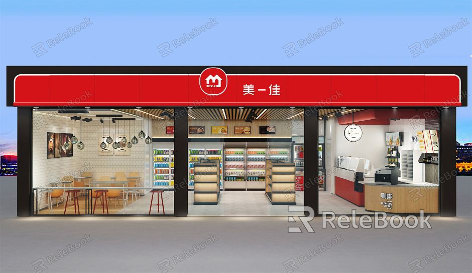 Modern Convenience Store model