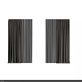 Beige White Modern Minimalist Curtains with Soft Vertical Pleats for Home Window Decor