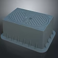 Household Gray Square Non slip Mat With Grid Surface And Spiked Bottom