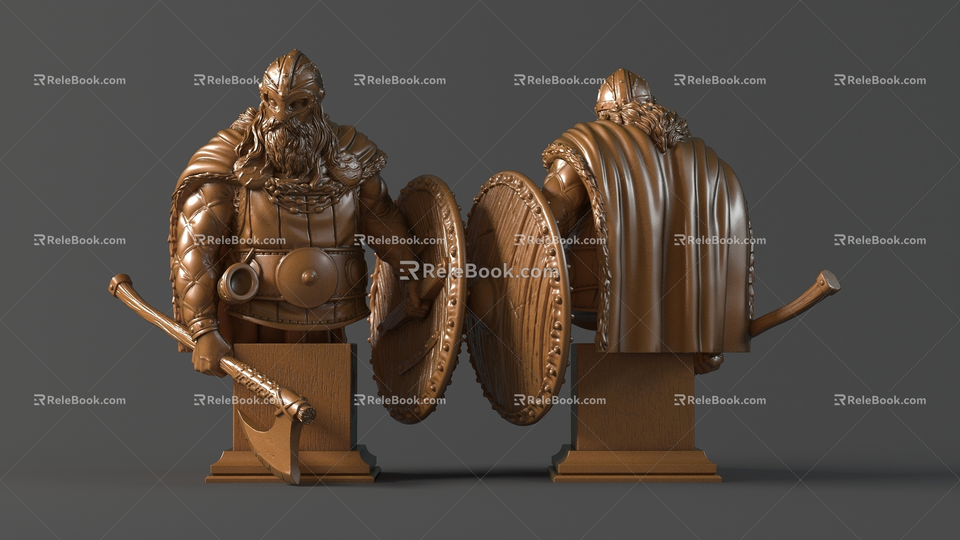 Barbarian Centurion Bust 3d model