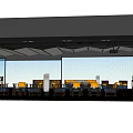 Contemporary Bar Interior Design With Decorative Ceiling Lighting Comfortable Seating And Stylish Bar Counter