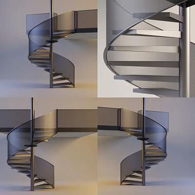 modern revolving staircase 3d model modern revolving staircase 3d model