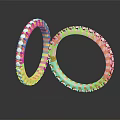 Luxurious Gold Diamond Rings With Shiny Stones And Classic Design For Fashion Accessories