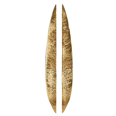 High Quality Golden Textured Door Handle Design For Elegant Home Decor 3d model