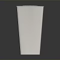 White Decorative Trash Bin With Intricate Hollow Out Pattern For Household Use